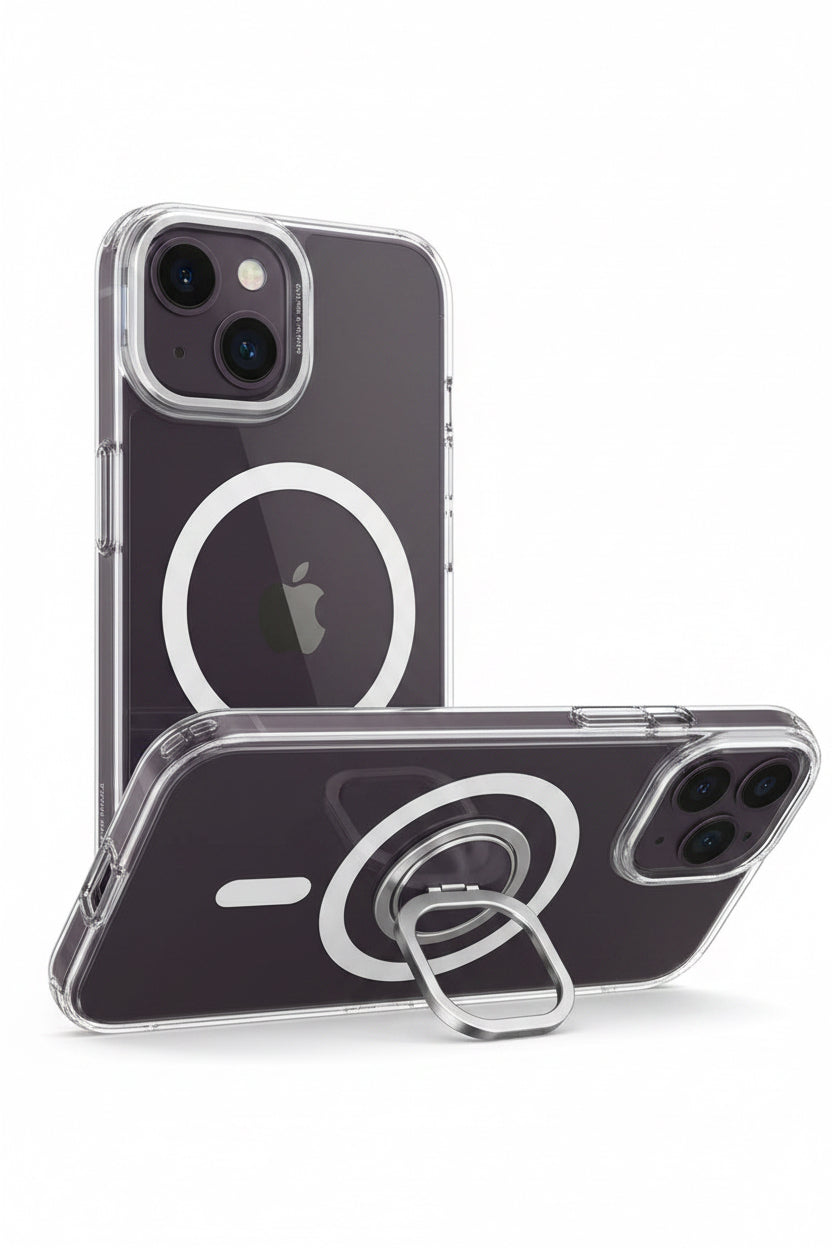 iPhone 14 Plus Case with MagSafe Feature, PC Signal TPU Clear Cover